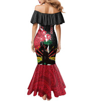 Personalised Ayiti Neg Marron Mermaid Dress Dashiki Mix Polynesian Pattern LT01 - Polynesian Pride