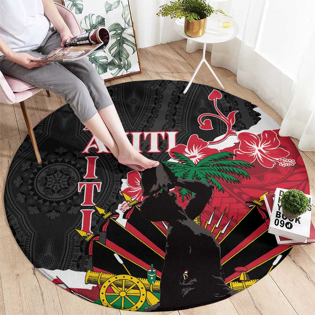 Ayiti Neg Marron Round Carpet Dashiki Mix Polynesian Pattern LT01 - Polynesian Pride