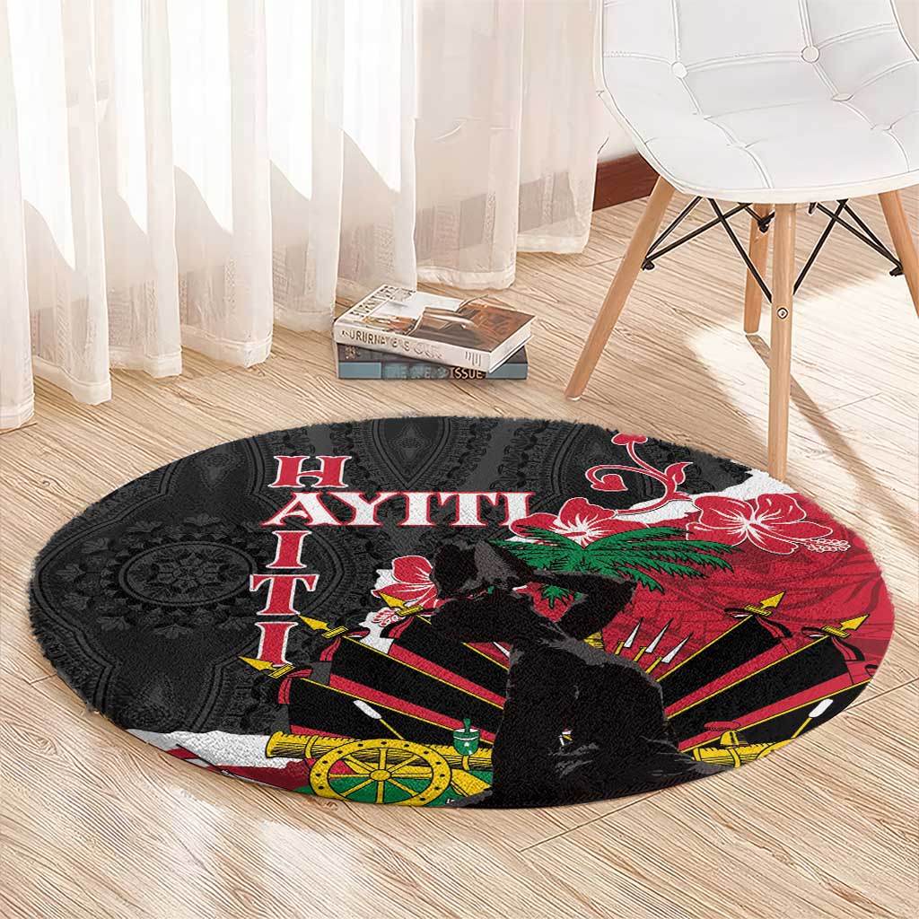 Ayiti Neg Marron Round Carpet Dashiki Mix Polynesian Pattern LT01 - Polynesian Pride