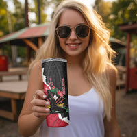 Personalised Ayiti Neg Marron Skinny Tumbler Dashiki Mix Polynesian Pattern LT01 - Polynesian Pride