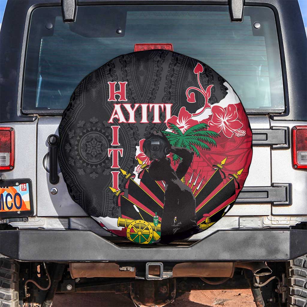 Ayiti Neg Marron Spare Tire Cover Dashiki Mix Polynesian Pattern