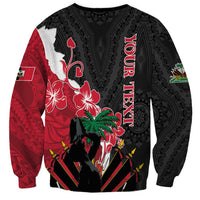 Personalised Ayiti Neg Marron Sweatshirt Dashiki Mix Polynesian Pattern