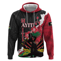 Personalised Ayiti Neg Marron Zip Hoodie Dashiki Mix Polynesian Pattern LT01 Pullover Hoodie Black - Polynesian Pride