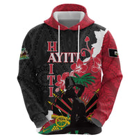 Personalised Ayiti Neg Marron Zip Hoodie Dashiki Mix Polynesian Pattern LT01 - Polynesian Pride