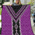 Purple Niho Taniwha Mix Poutama Quilt Unique Taniko Aotearoa