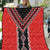 Red Niho Taniwha Mix Poutama Quilt Unique Taniko Aotearoa