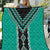 Teal Niho Taniwha Mix Poutama Quilt Unique Taniko Aotearoa