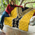 Yellow Niho Taniwha Mix Poutama Quilt Unique Taniko Aotearoa