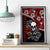 Hawaii Halloween Canvas Wall Art Hibiscus Skull Kakau Pattern LT01 - Polynesian Pride