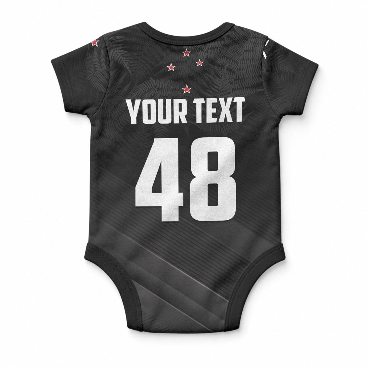 Custom New Zealand Cricket Baby Onesie Aotearoa Black Cap Come On