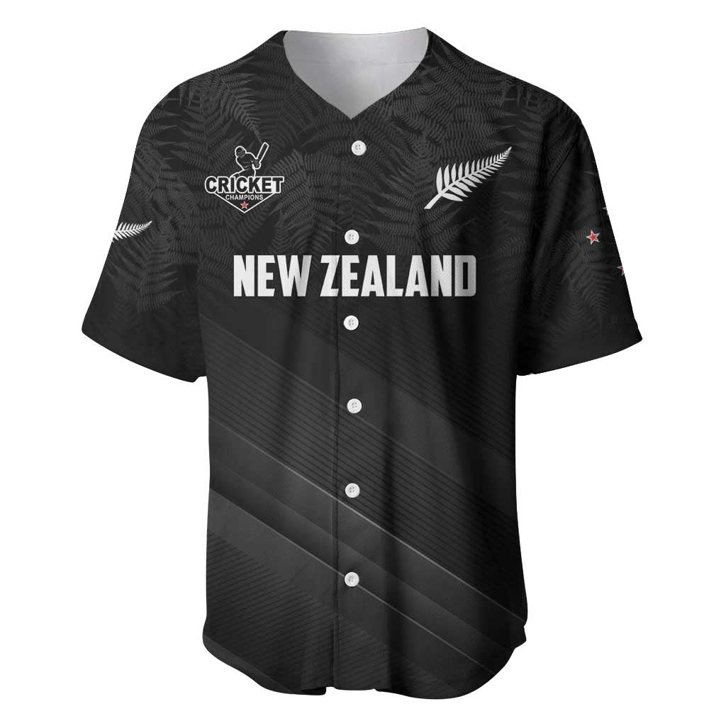 Custom New Zealand Cricket Baseball Jersey Aotearoa Black Cap Come On LT01 Black - Polynesian Pride
