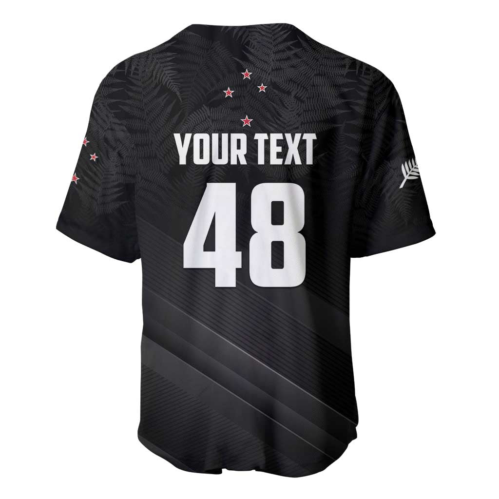 Custom New Zealand Cricket Baseball Jersey Aotearoa Black Cap Come On LT01 - Polynesian Pride