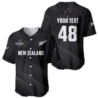 Custom New Zealand Cricket Baseball Jersey Aotearoa Black Cap Come On LT01 - Polynesian Pride