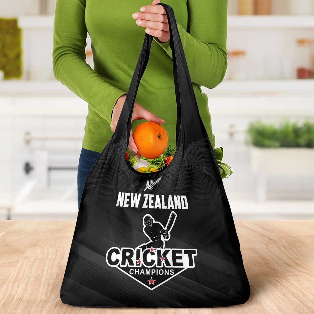 New Zealand Cricket Grocery Bag Aotearoa Black Cap Come On LT01 - Polynesian Pride