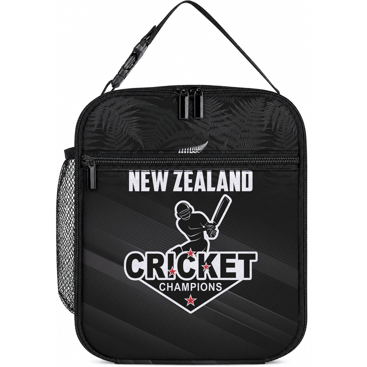 New Zealand Cricket Lunch Bag Aotearoa Black Cap Come On