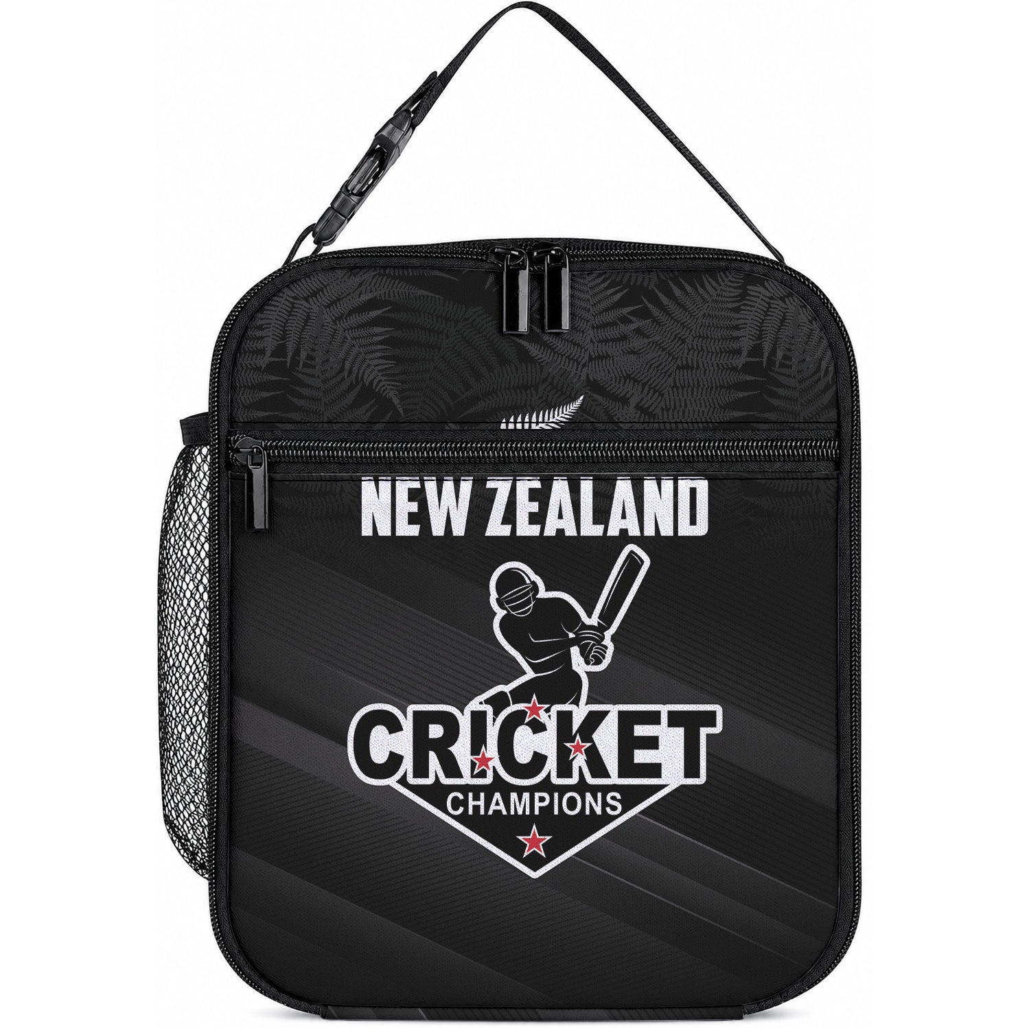 New Zealand Cricket Lunch Bag Aotearoa Black Cap Come On
