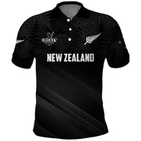 Custom New Zealand Cricket Polo Shirt Aotearoa Black Cap Come On