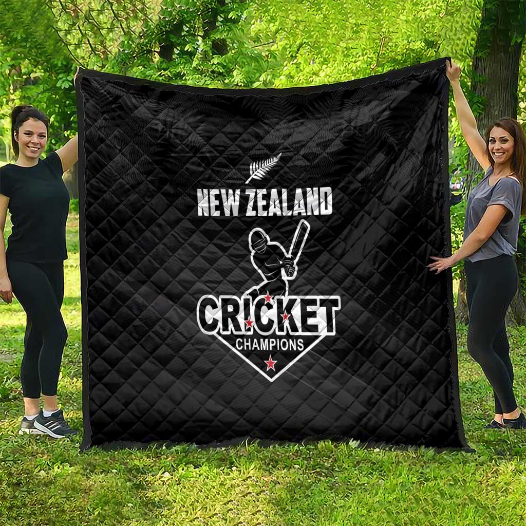 New Zealand Cricket Quilt Aotearoa Black Cap Come On LT01 - Polynesian Pride