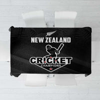 New Zealand Cricket Tablecloth Aotearoa Black Cap Come On LT01 Black - Polynesian Pride