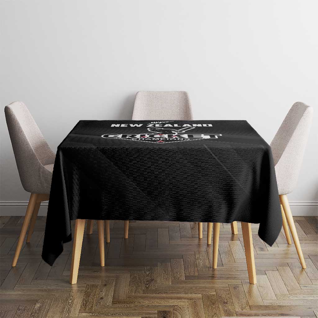 New Zealand Cricket Tablecloth Aotearoa Black Cap Come On LT01 - Polynesian Pride