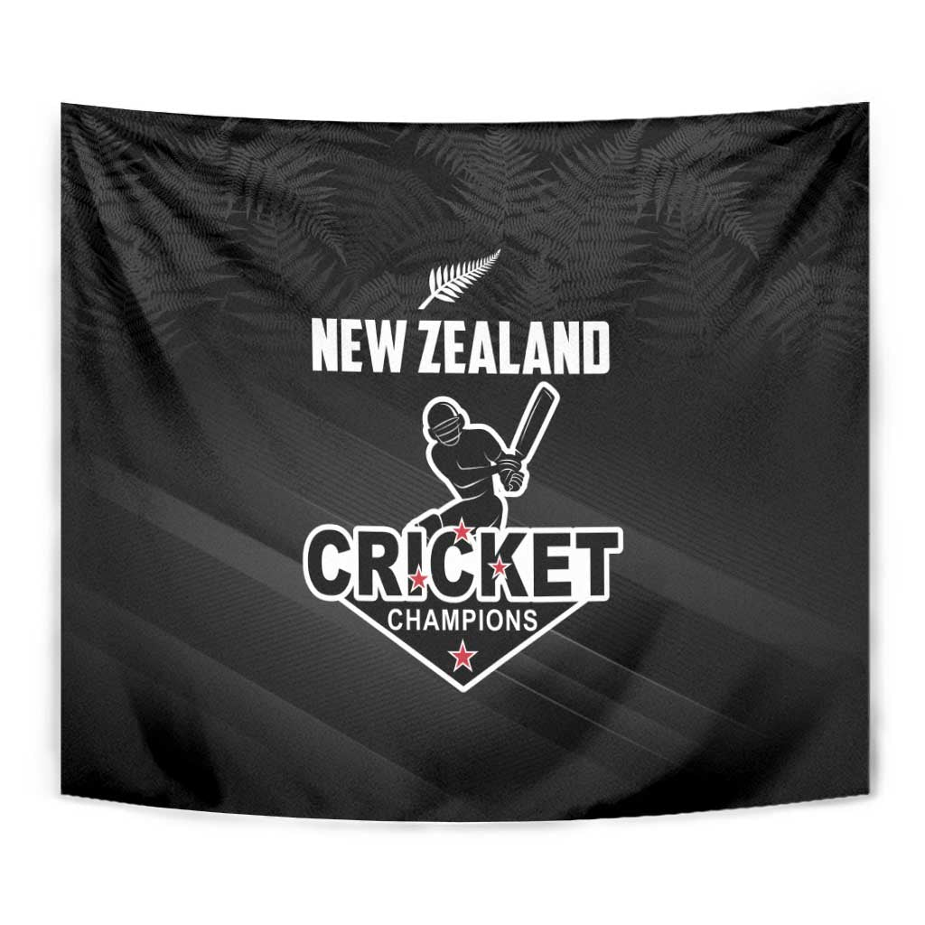 New Zealand Cricket Tapestry Aotearoa Black Cap Come On LT01 - Polynesian Pride