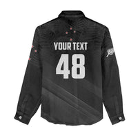 Custom New Zealand Cricket Women Casual Shirt Aotearoa Black Cap Come On LT01 - Polynesian Pride