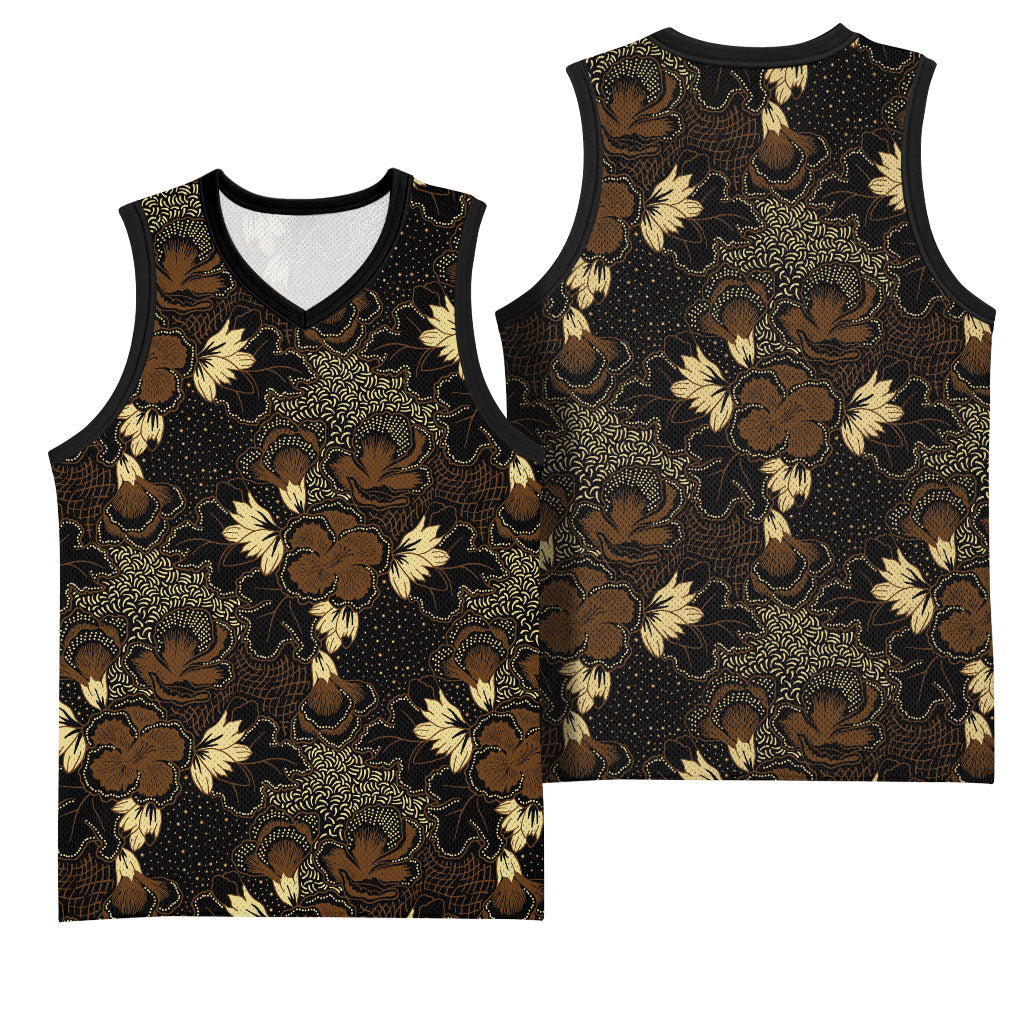 Javanese Batik Semen Basketball Jersey Indonesian Traditional Pattern