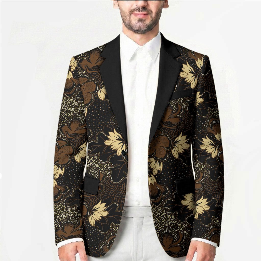 Javanese Batik Semen Blazer Indonesian Traditional Pattern