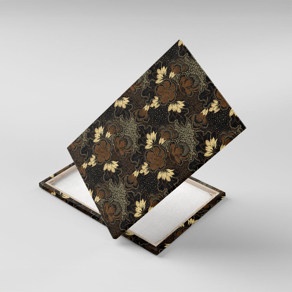 Javanese Batik Semen Canvas Wall Art Indonesian Traditional Pattern
