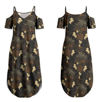 Javanese Batik Semen Couples Matching Summer Maxi Dress and Hawaiian Shirt Indonesian Traditional Pattern LT01 - Polynesian Pride