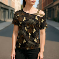 Javanese Batik Semen Cross Shoulder Shirt Indonesian Traditional Pattern