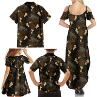 Javanese Batik Semen Family Matching Summer Maxi Dress and Hawaiian Shirt Indonesian Traditional Pattern LT01 - Polynesian Pride