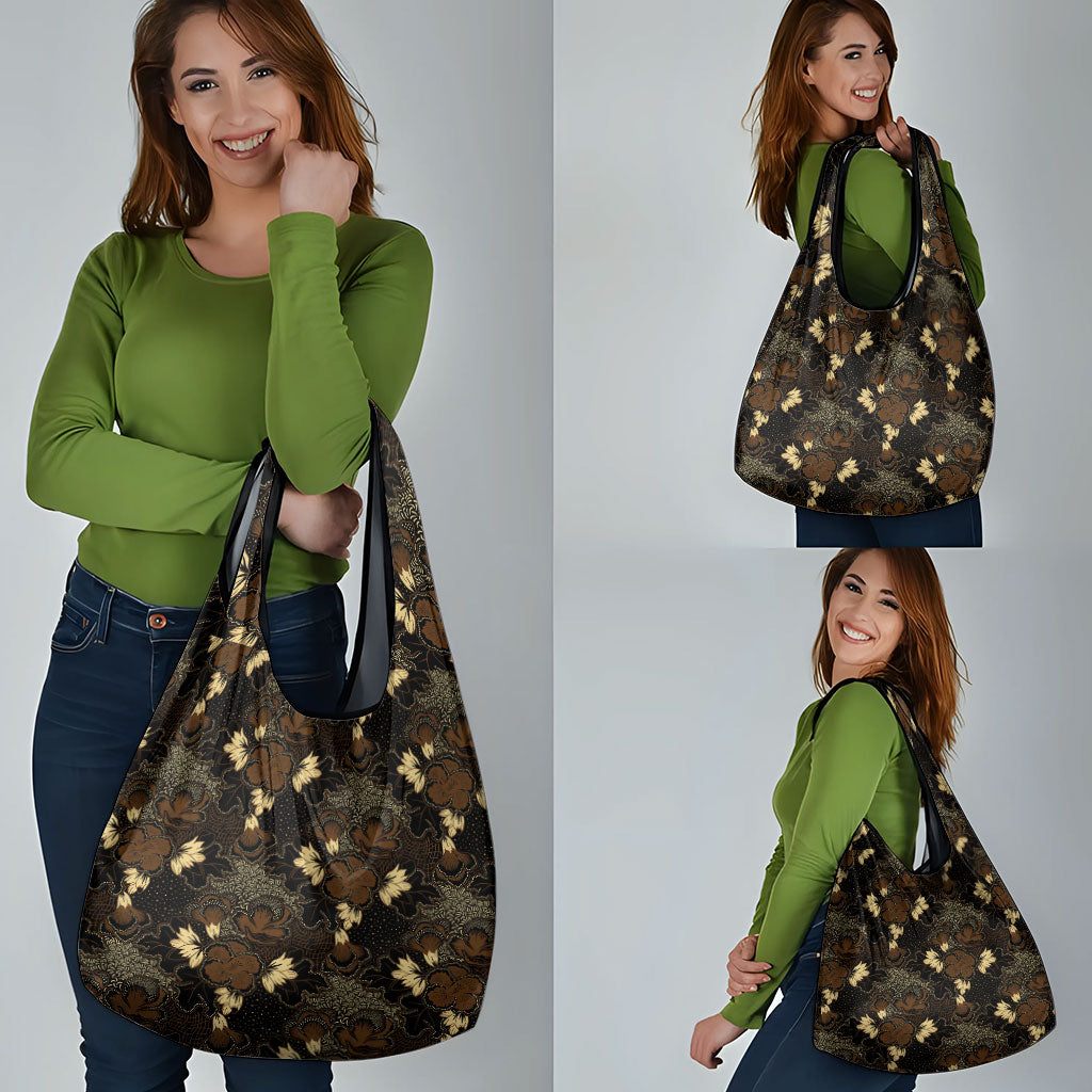 Javanese Batik Semen Grocery Bag Indonesian Traditional Pattern