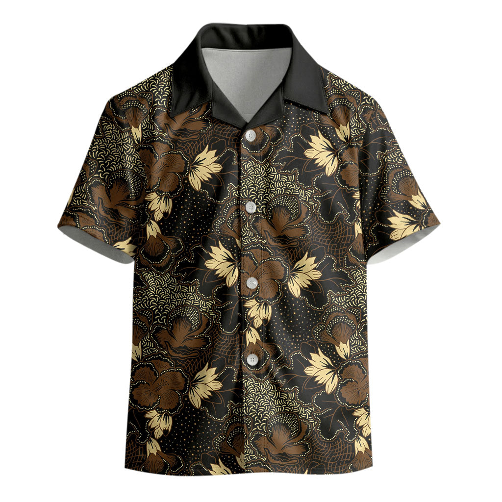 Javanese Batik Semen Kid Hawaiian Shirt Indonesian Traditional Pattern LT01 - Polynesian Pride