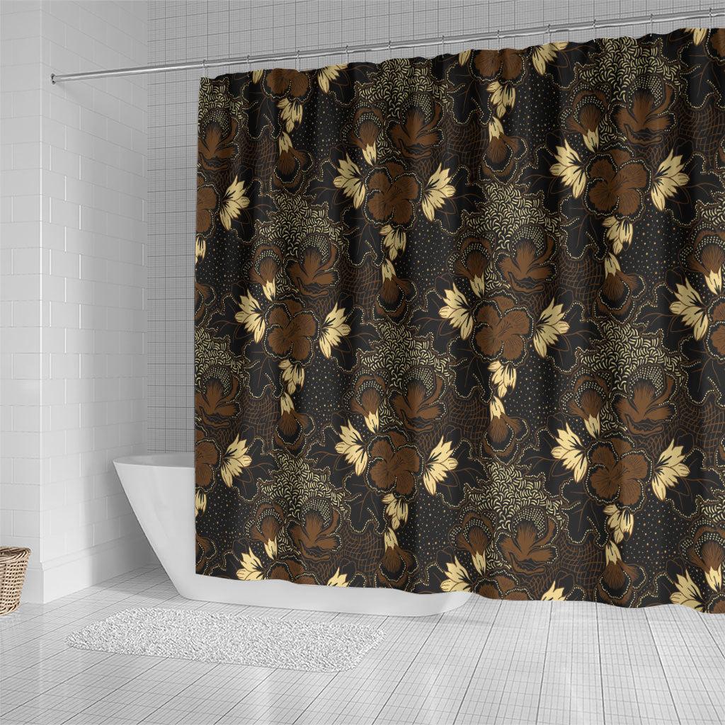 Javanese Batik Semen Shower Curtain Indonesian Traditional Pattern