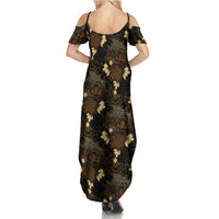 Javanese Batik Semen Summer Maxi Dress Indonesian Traditional Pattern