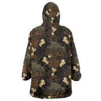 Javanese Batik Semen Wearable Blanket Hoodie Indonesian Traditional Pattern