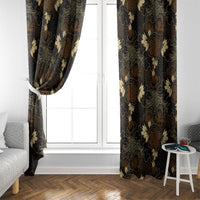 Javanese Batik Semen Window Curtain Indonesian Traditional Pattern