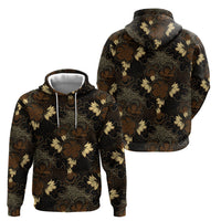 Javanese Batik Semen Zip Hoodie Indonesian Traditional Pattern