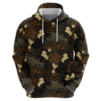 Javanese Batik Semen Zip Hoodie Indonesian Traditional Pattern
