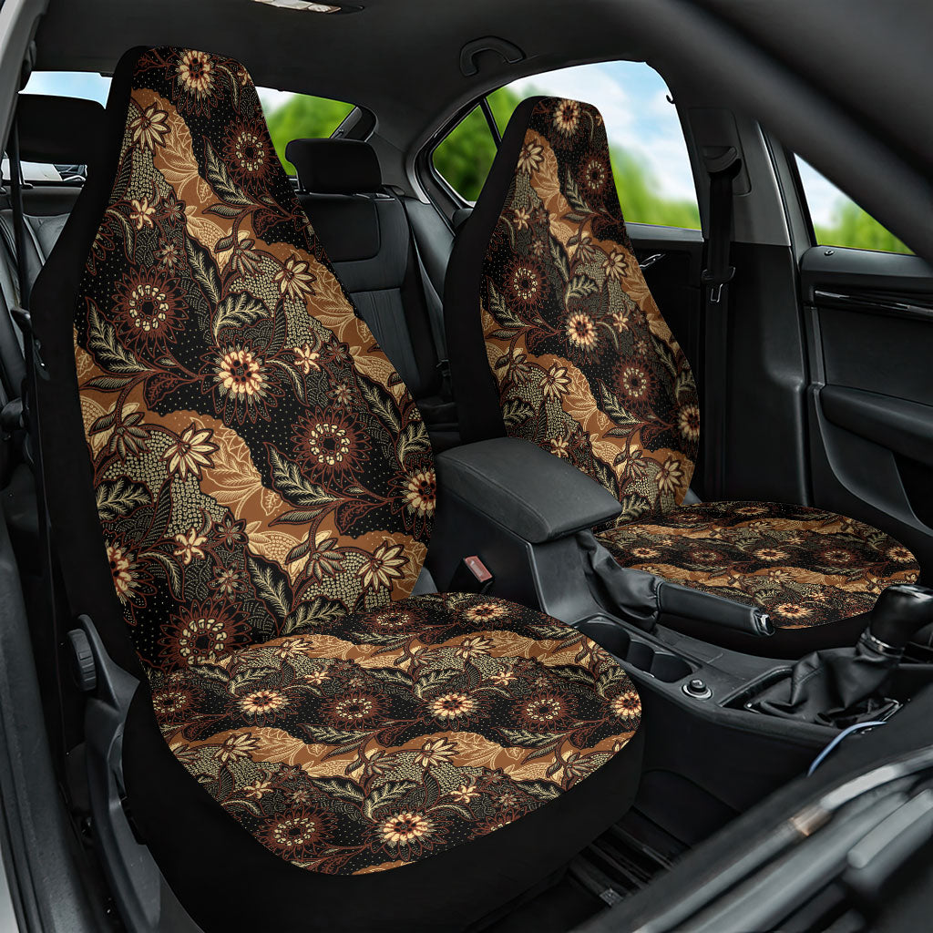 Batik Pedalaman Semen Lereng Style Car Seat Cover Indonesian Traditional Pattern