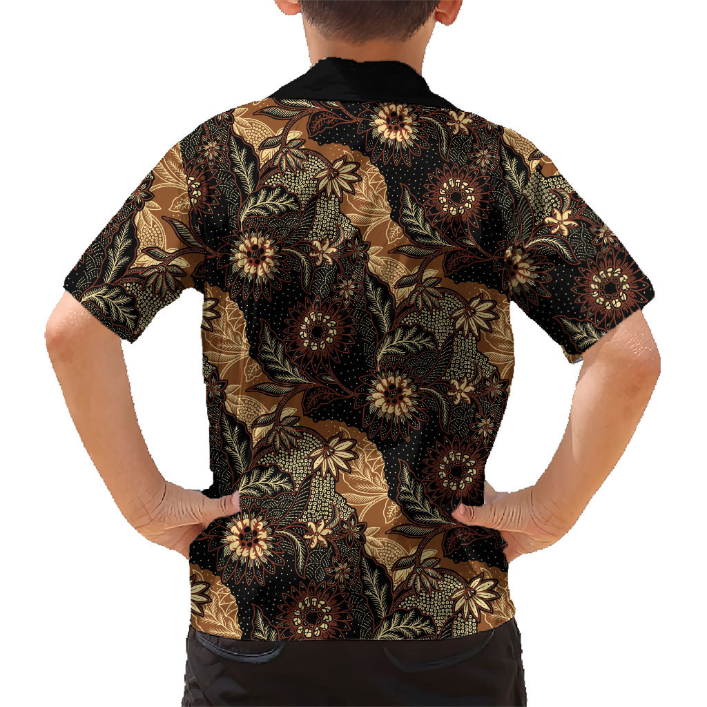 Batik Pedalaman Semen Lereng Style Hawaiian Shirt Indonesian Traditional Pattern