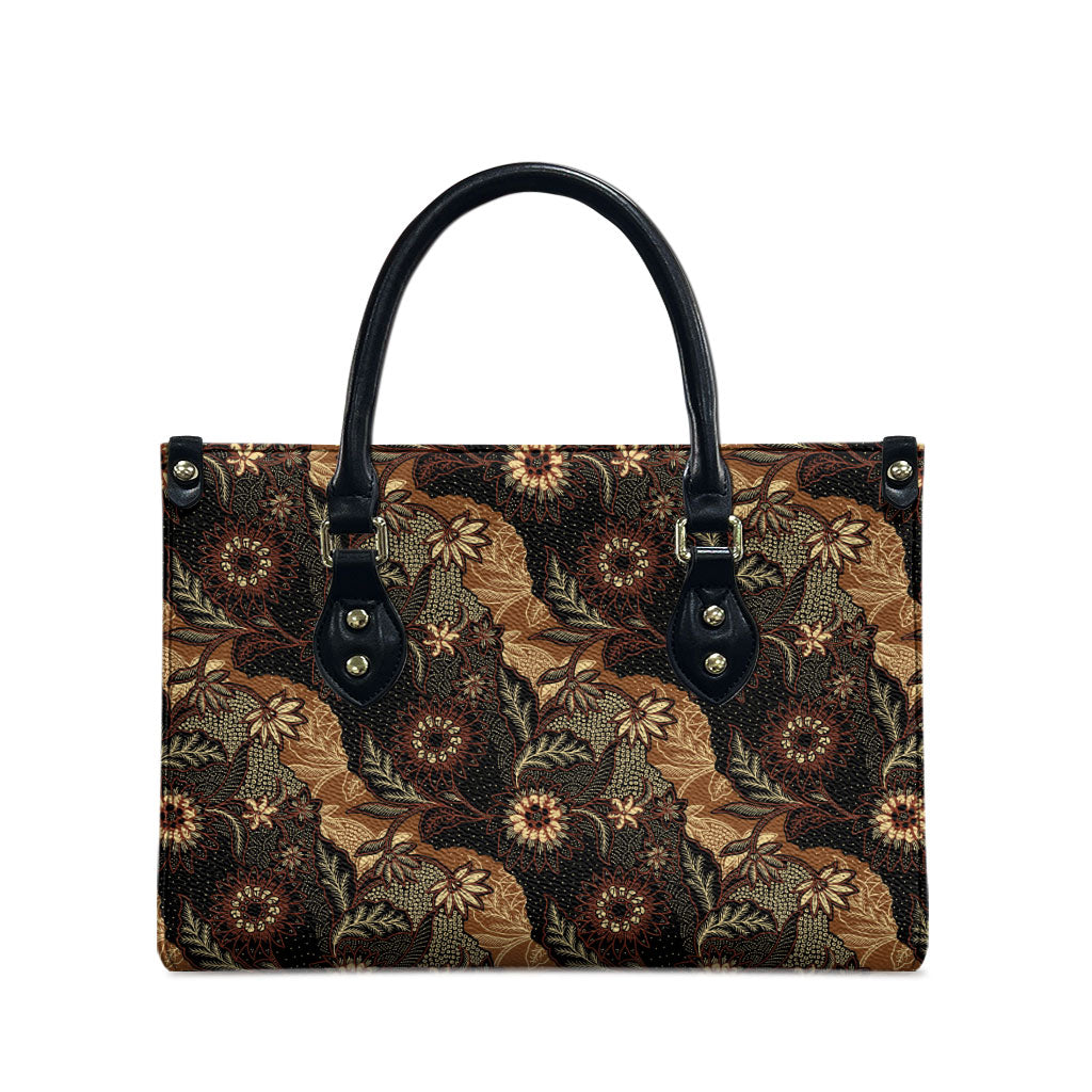 Batik Pedalaman Semen Lereng Style Leather Bag Indonesian Traditional Pattern