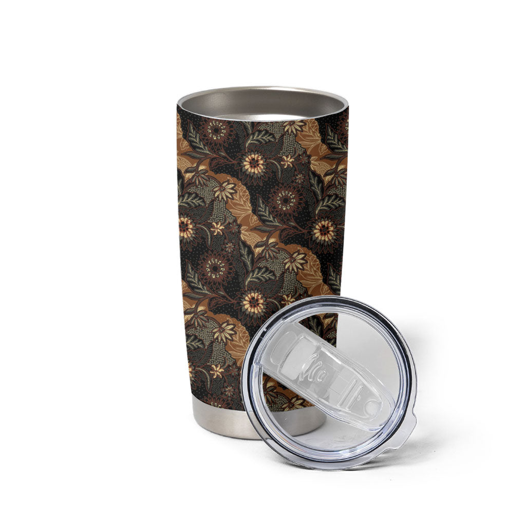 Batik Pedalaman Semen Lereng Style Tumbler Cup Indonesian Traditional Pattern