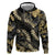 Gold Tropical Leaves Hawaii Mikioi Lei Hoodie Luxury Stylized - Polynesian Pride
