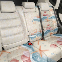 Beige Hawaii Lei Seashells Starfish Back Car Seat Cover Sandy Sylized - Polynesian Pride
