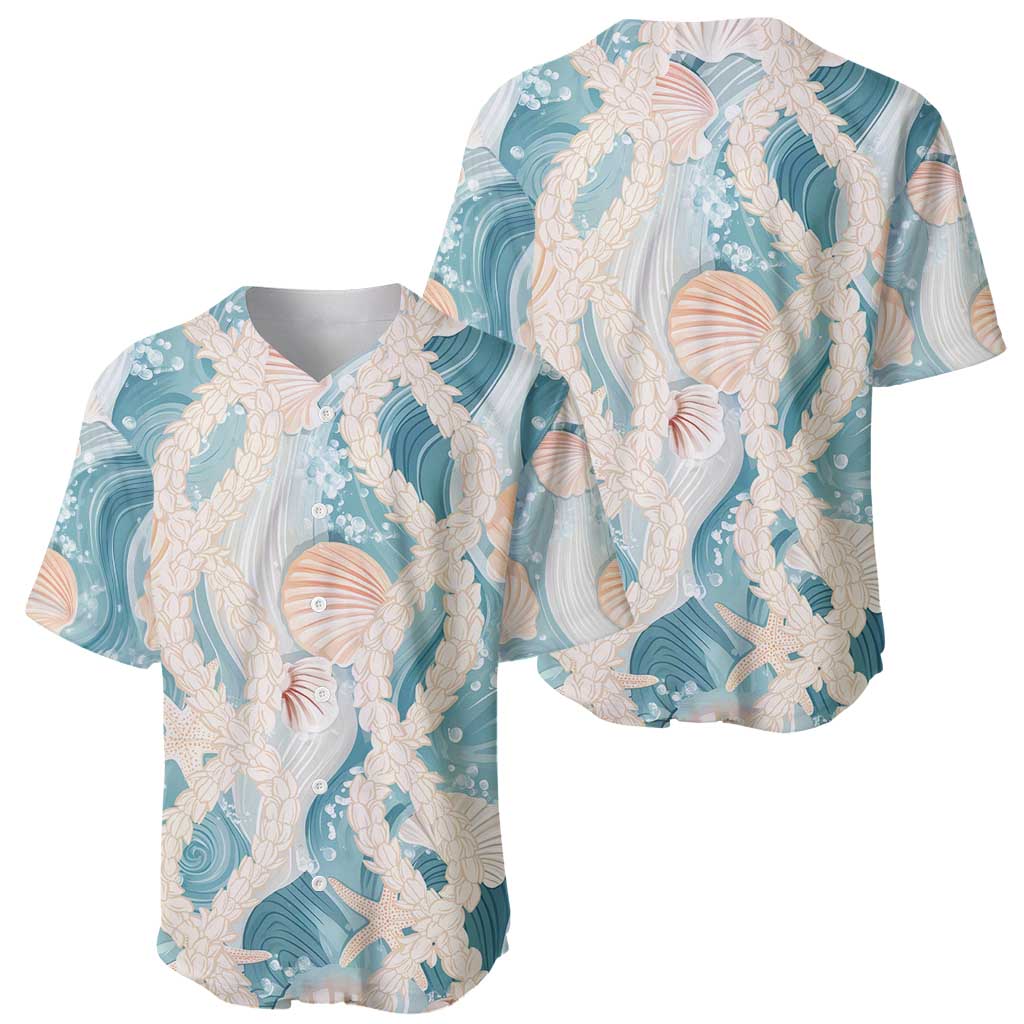 Hawaii Lei Seashells Starfish Baseball Jersey Fresh Summer Vibe LT01 - Polynesian Pride