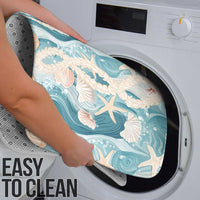 Hawaii Lei Seashells Starfish Bathroom Set Fresh Summer Vibe - Polynesian Pride