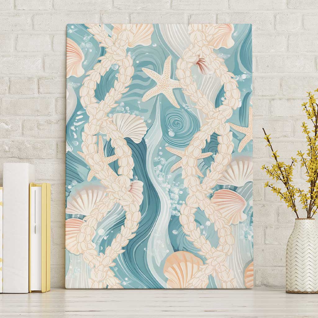 Hawaii Lei Seashells Starfish Canvas Wall Art Fresh Summer Vibe - Polynesian Pride