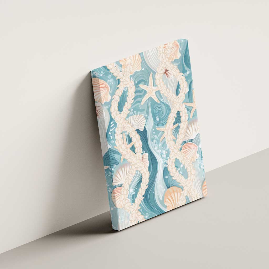 Hawaii Lei Seashells Starfish Canvas Wall Art Fresh Summer Vibe - Polynesian Pride